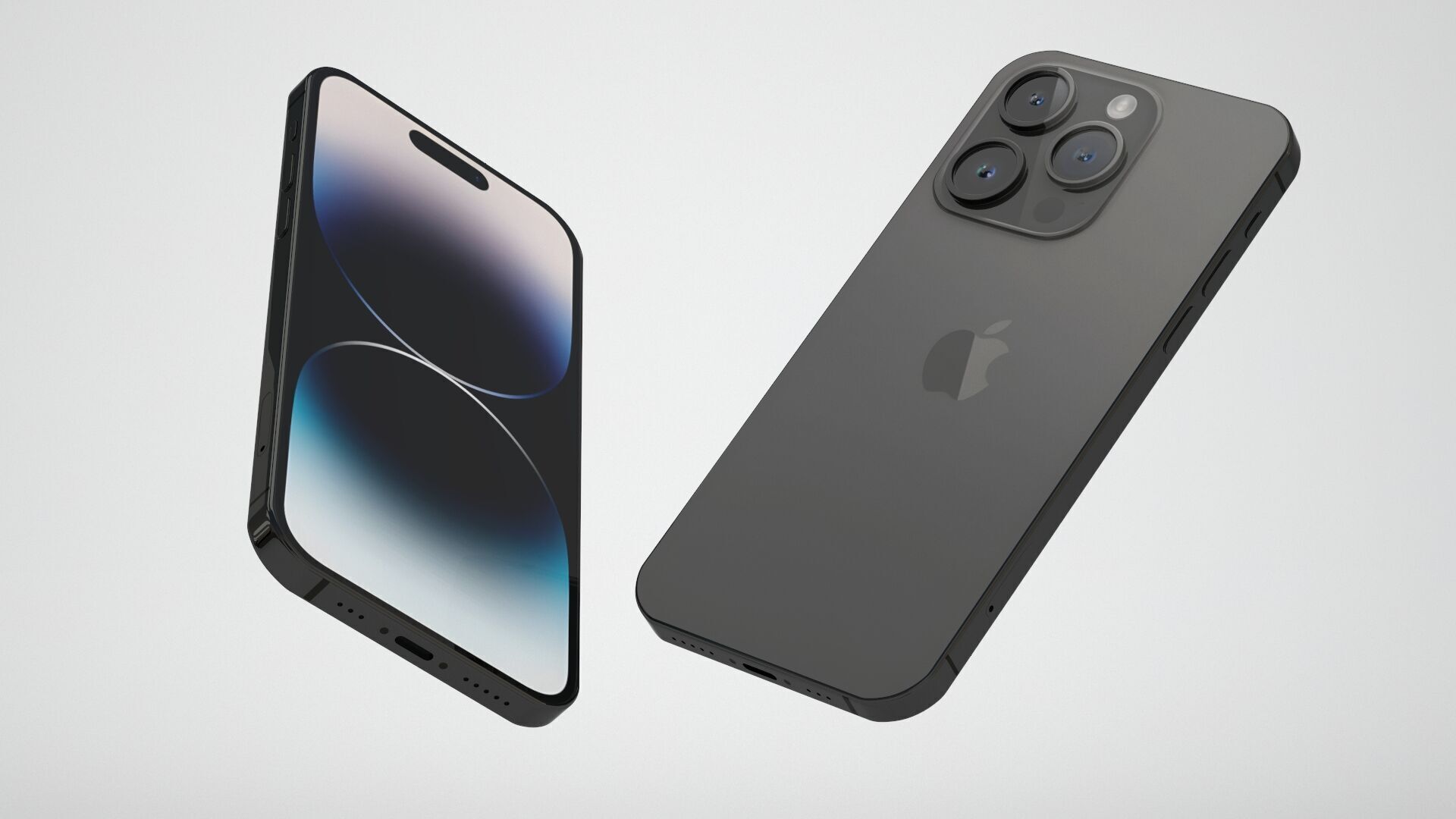 Apple iPhone 14 Pro Space Black 3D model_8