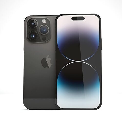 Apple iPhone 14 Pro Space Black 3D model