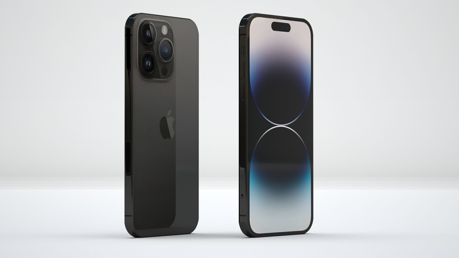 Apple iPhone 14 Pro Space Black 3D model_4