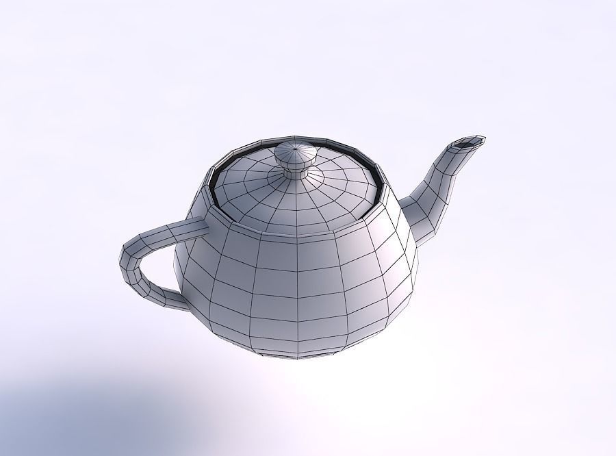 1 teapot Free low-poly 3D model_4