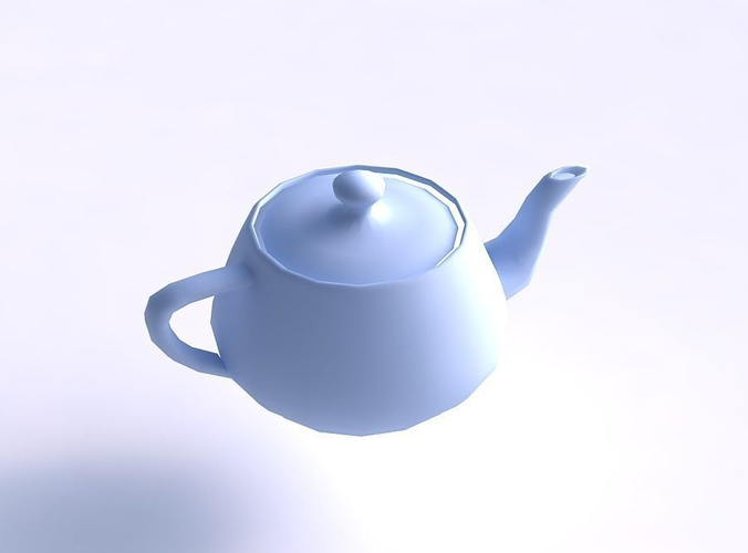 1 teapot Free low-poly 3D model