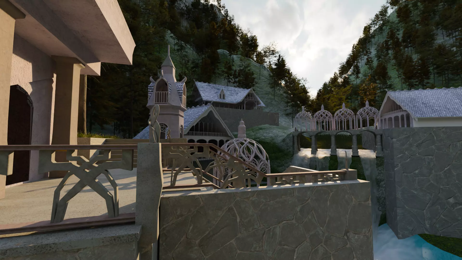 Lord of the Rings Rivendell Free 3D model