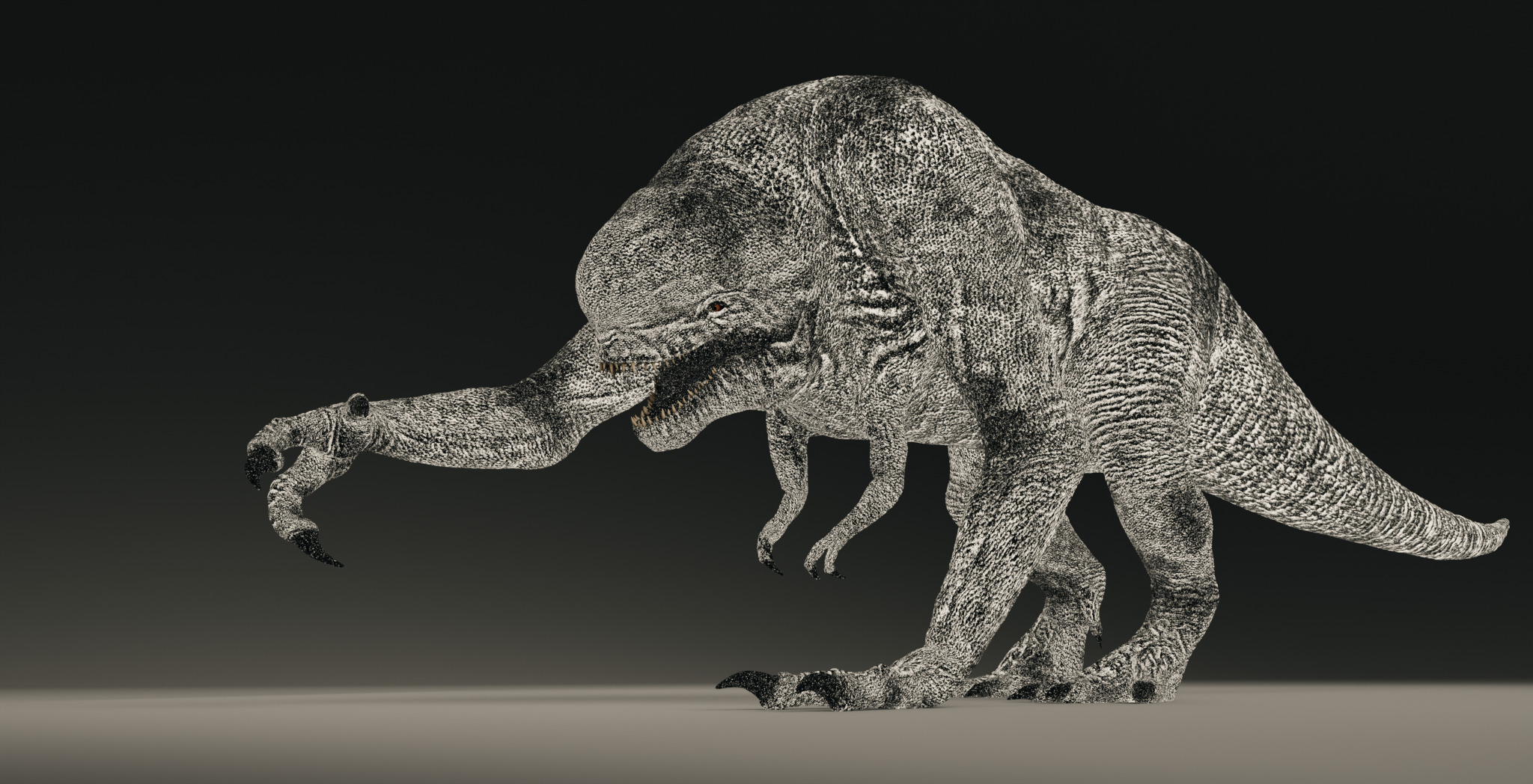 Jurassic World Rebirth Distortus Rex Low-poly 3D model_9