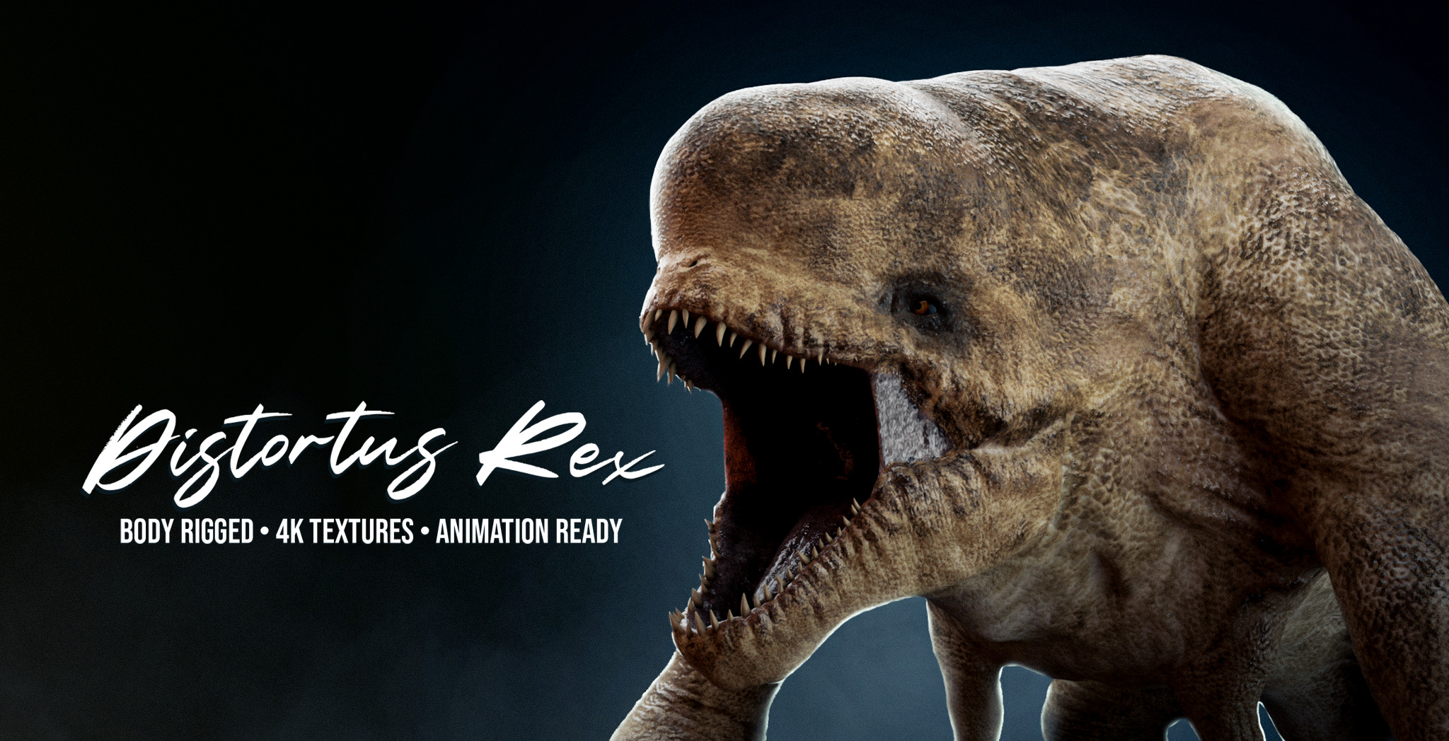 Jurassic World Rebirth Distortus Rex Low-poly 3D model_1