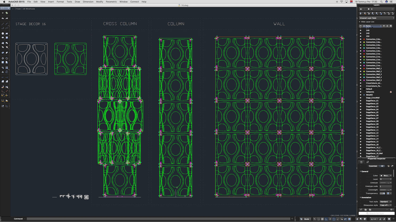 Stage Decor 16 Modular Wall Column 3D model_13