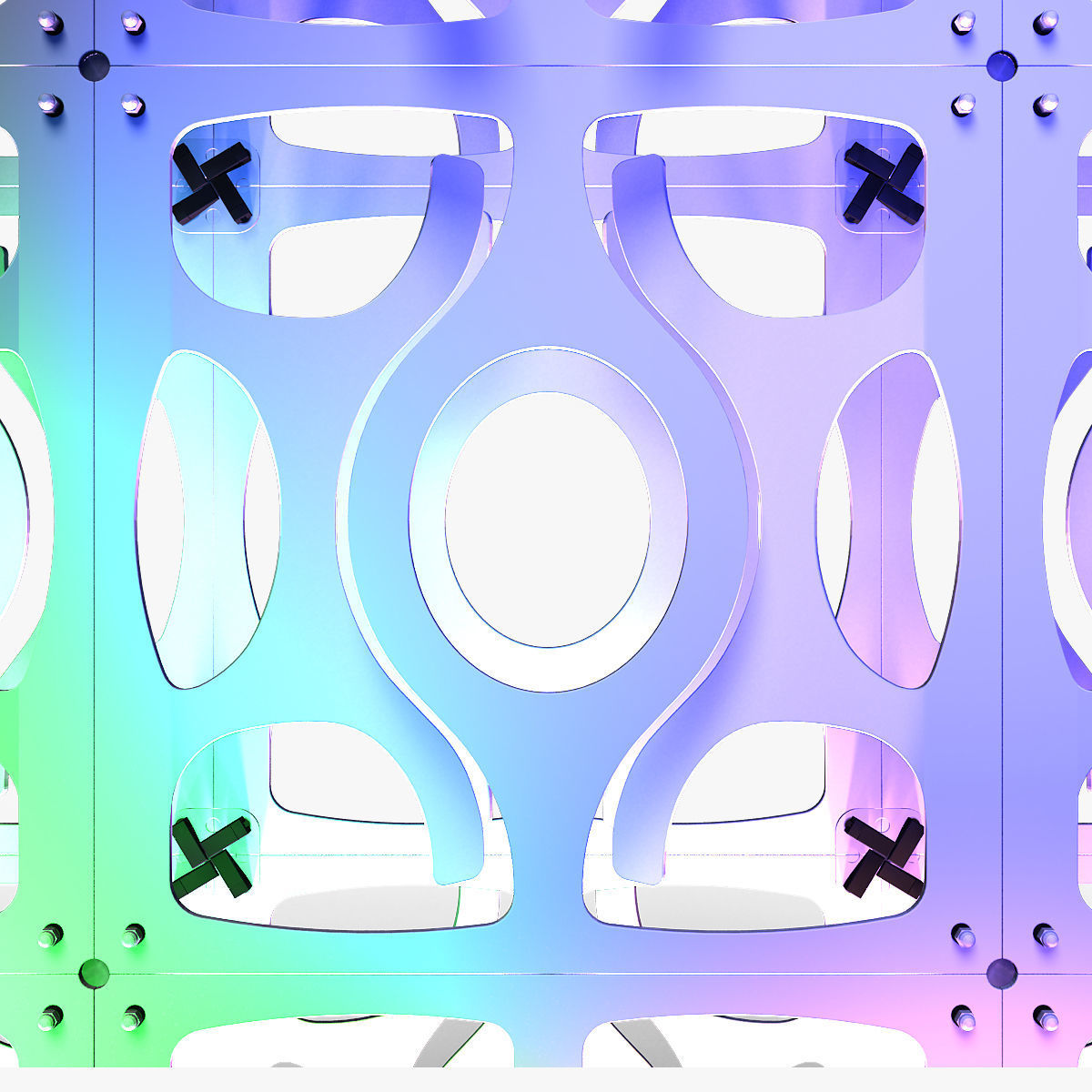 Stage Decor 16 Modular Wall Column 3D model_6