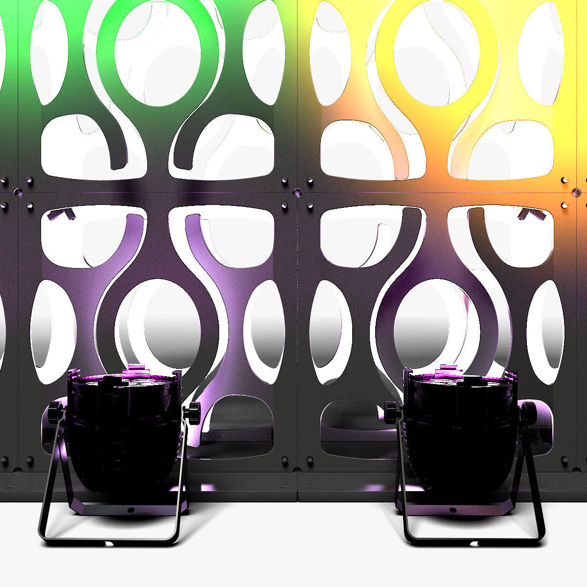 Stage Decor 16 Modular Wall Column 3D model_5