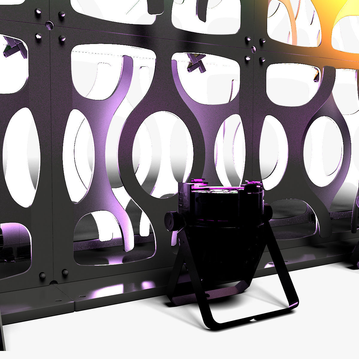 Stage Decor 16 Modular Wall Column 3D model_7