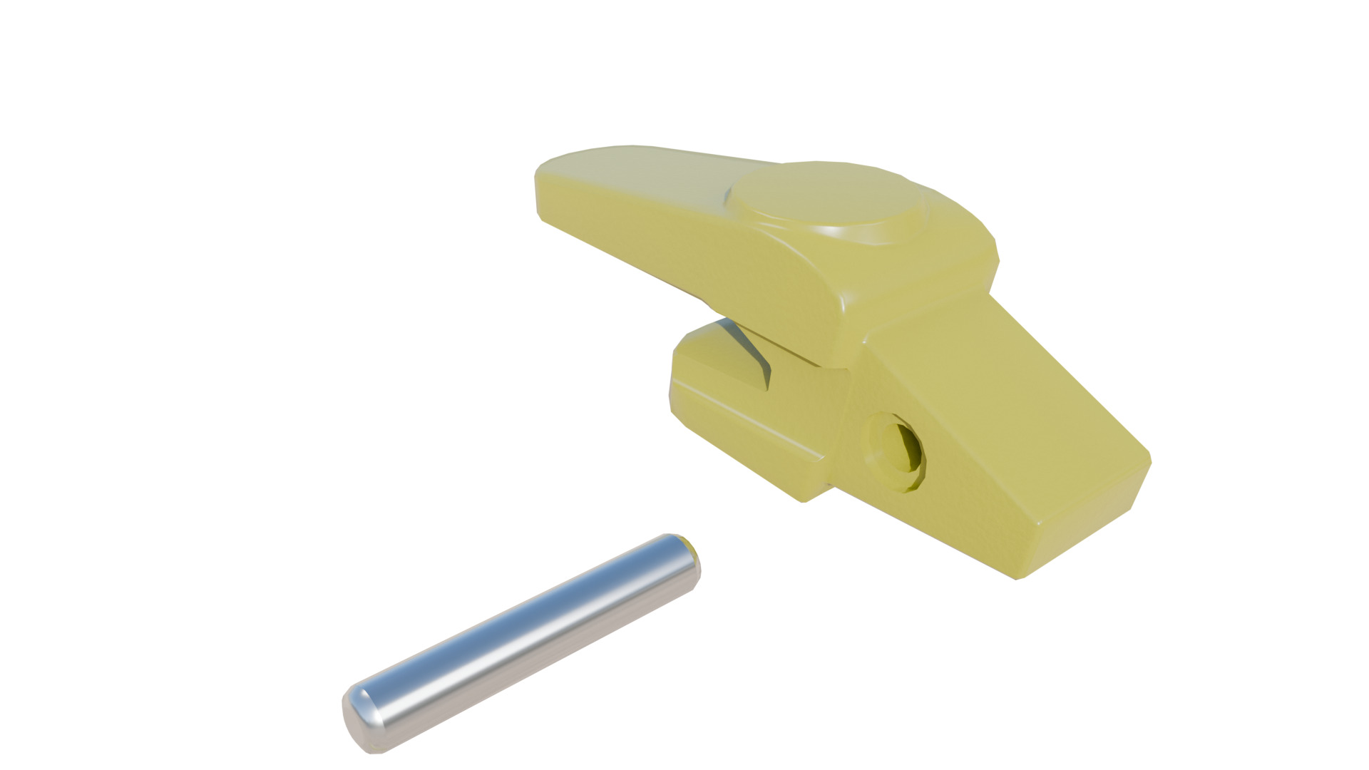 Bucket Teeth Pack Universal Excavator Loader Attachments  Low-poly 3D model_9