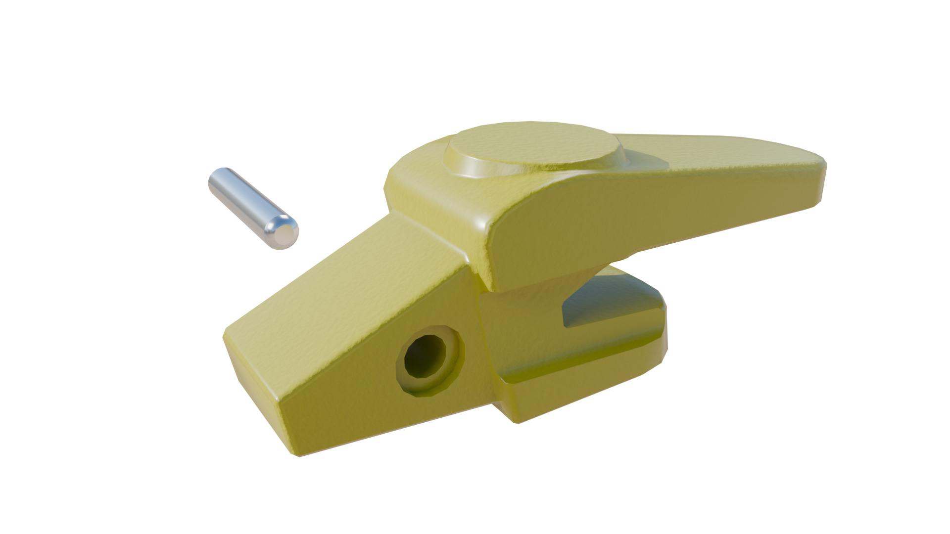 Bucket Teeth Pack Universal Excavator Loader Attachments  Low-poly 3D model_5