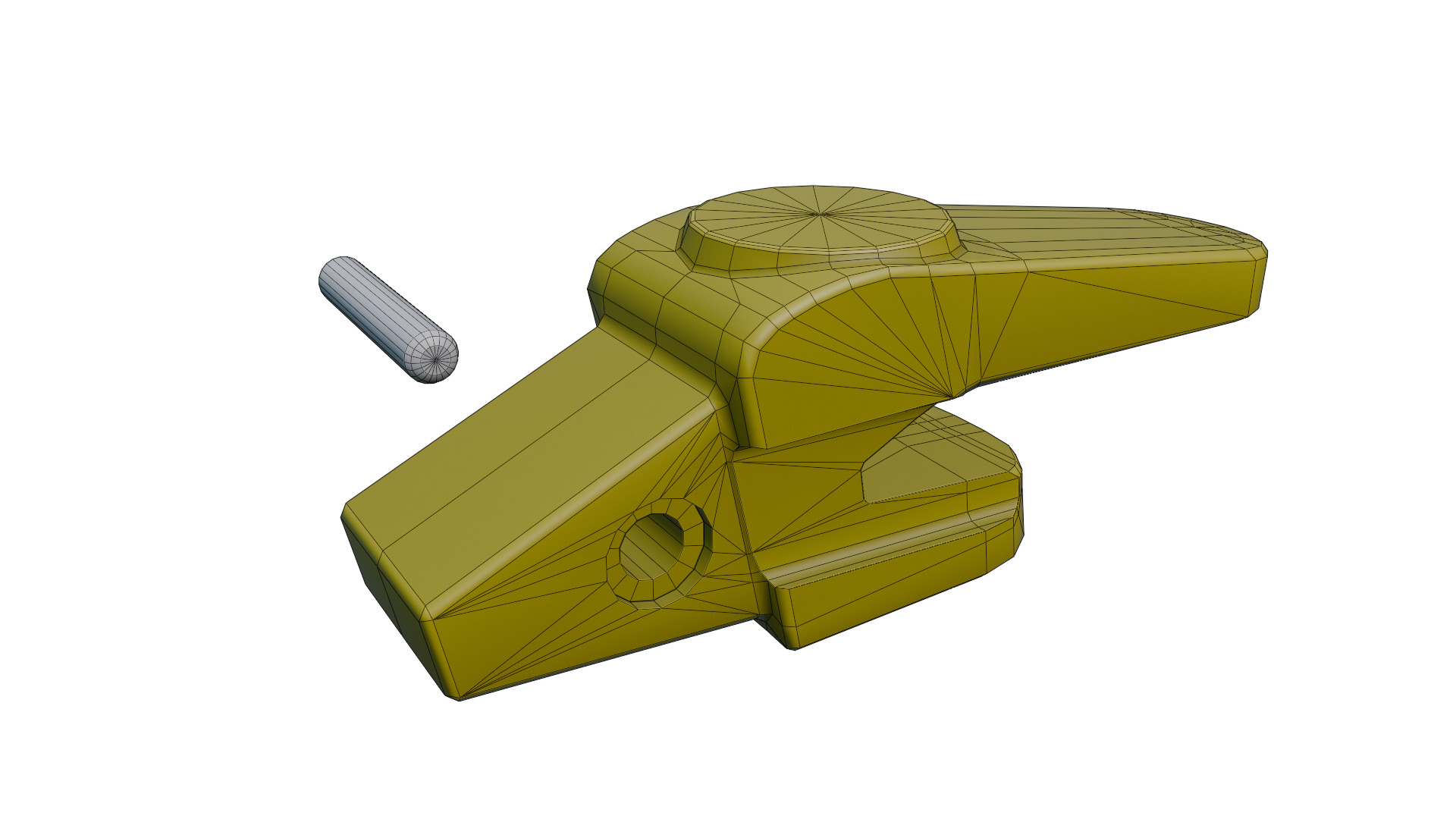 Bucket Teeth Pack Universal Excavator Loader Attachments  Low-poly 3D model_15