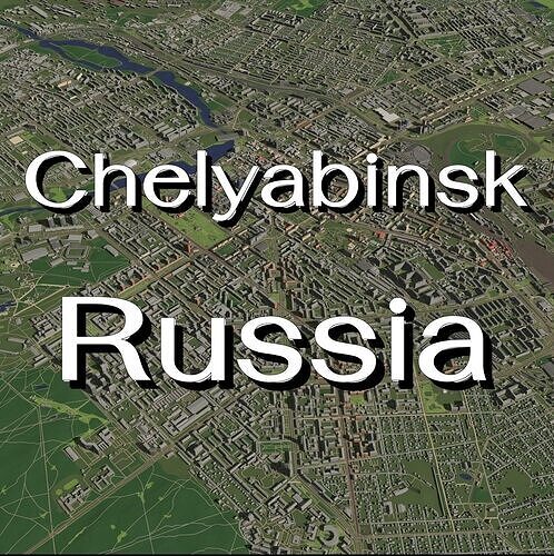 Chelyabinsk Russia - city and urban 3D model