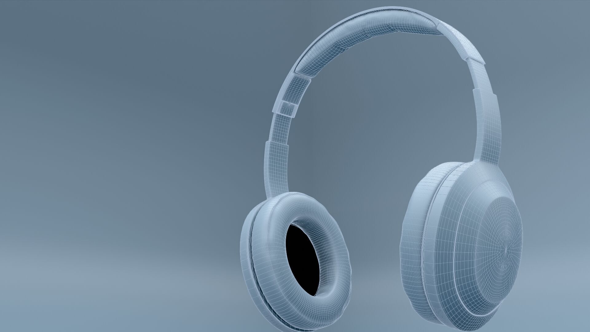 Blue Headset Free 3D model_6