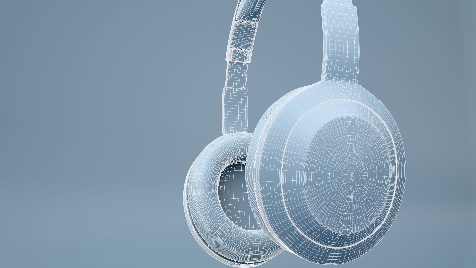 Blue Headset Free 3D model_7