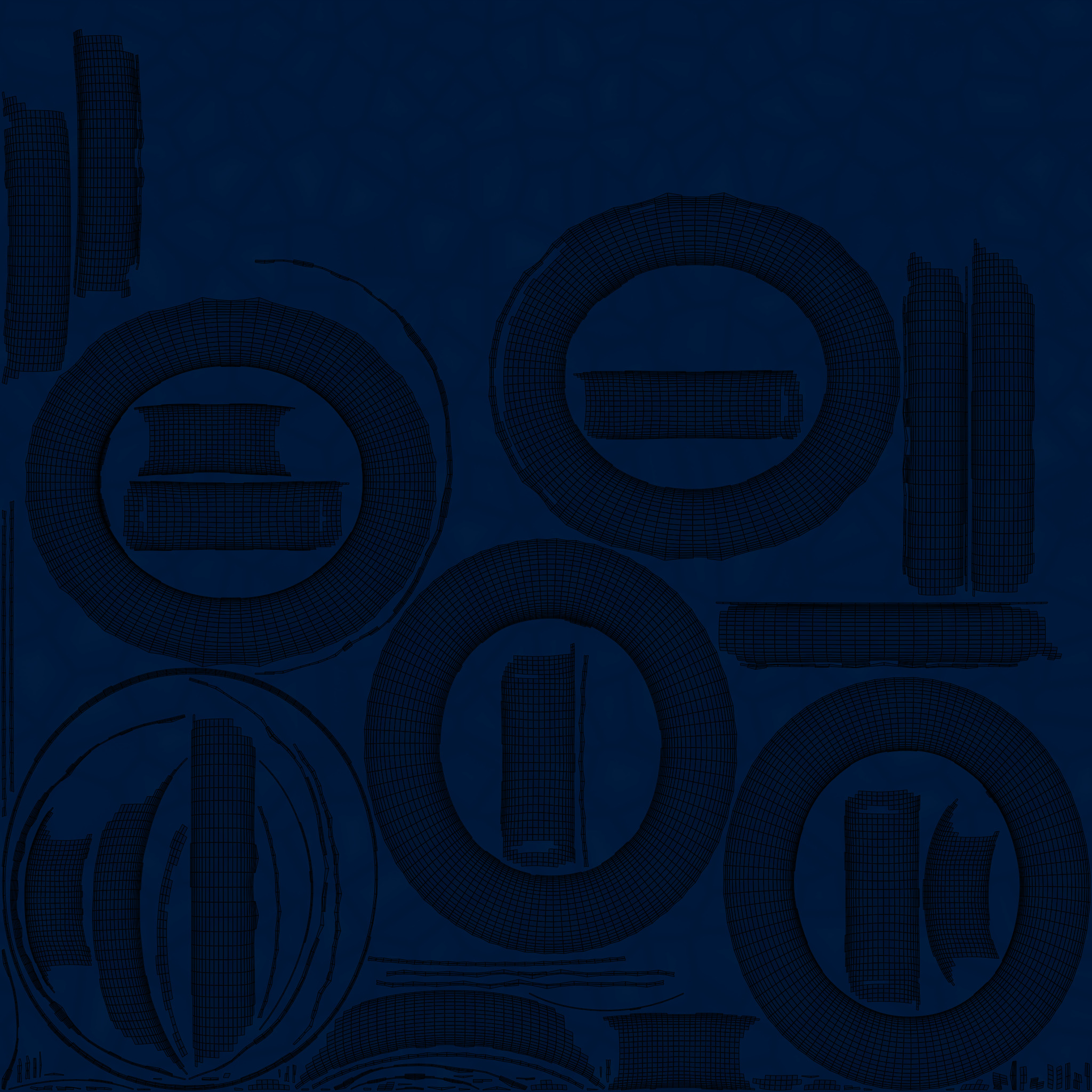 Blue Headset Free 3D model_2