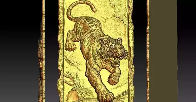 4 Tiger CNC Relief Model