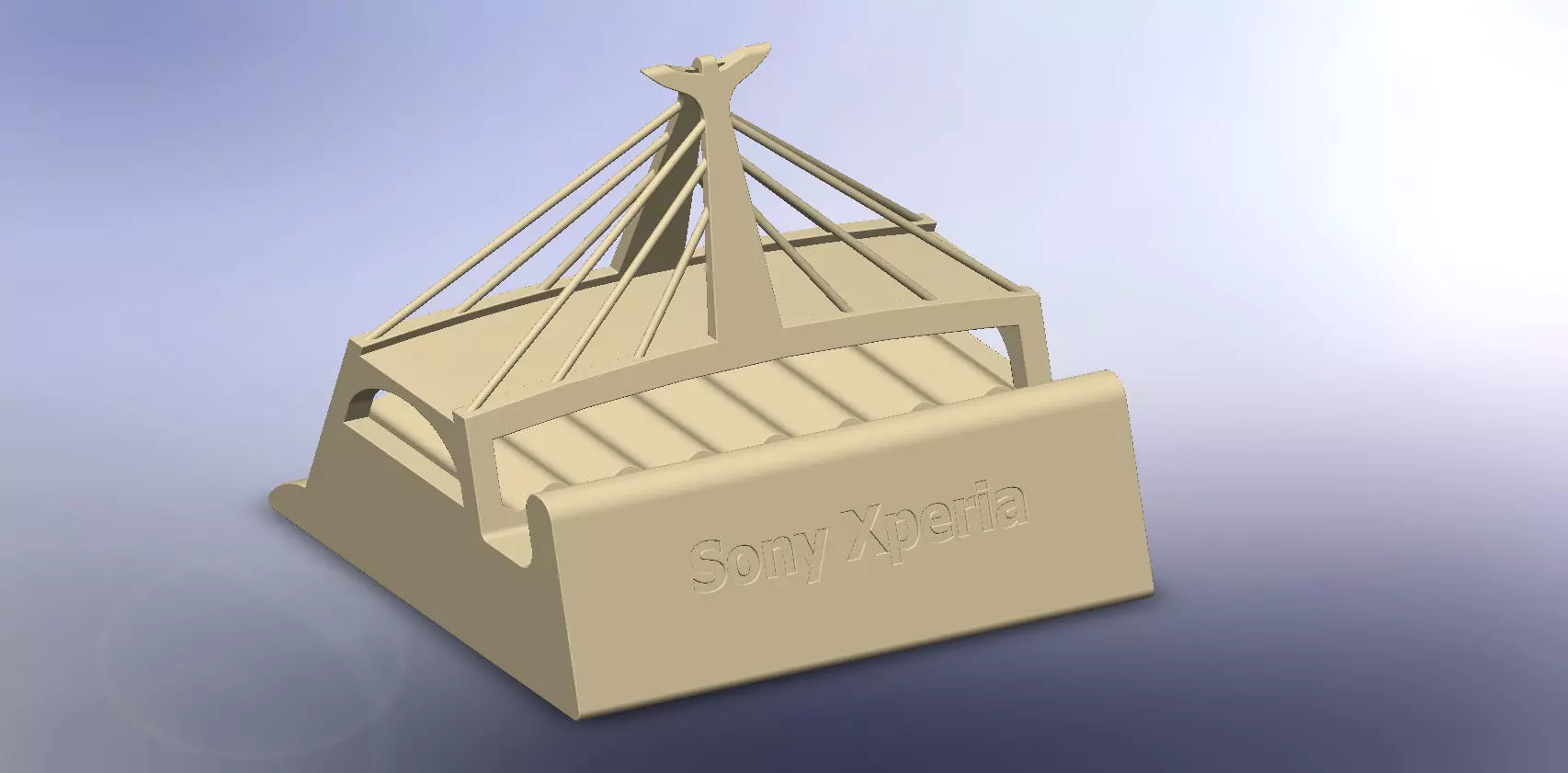 3D Printing Sony Xperia Charging Dock Free 3D print model
