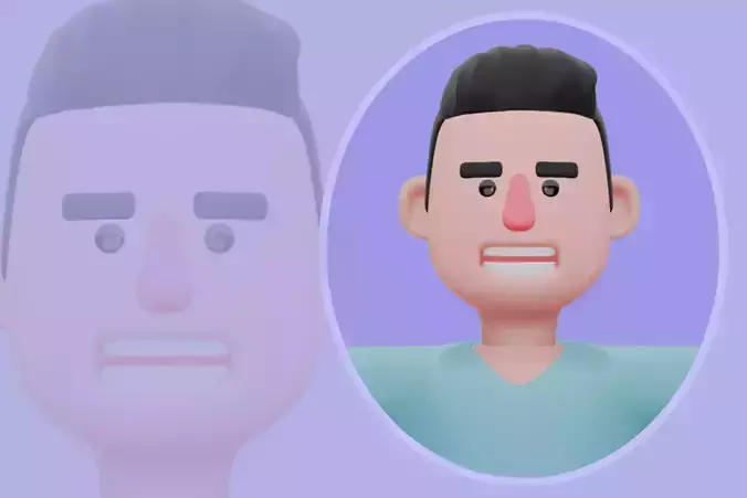 Stylized 3D Male Nurse Character - Cartoon Medical Hero