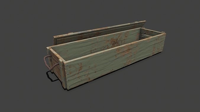 Weapon Crate Low-poly PBR Free low-poly 3D model