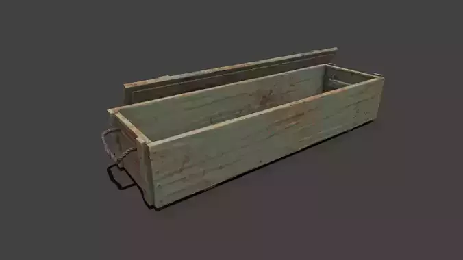 Weapon Crate Low-poly PBR Free low-poly 3D model