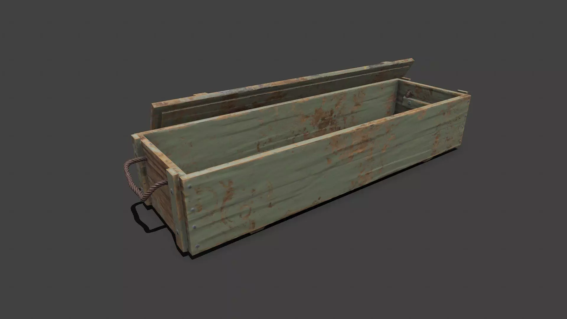 Weapon Crate Low-poly PBR Free low-poly 3D model