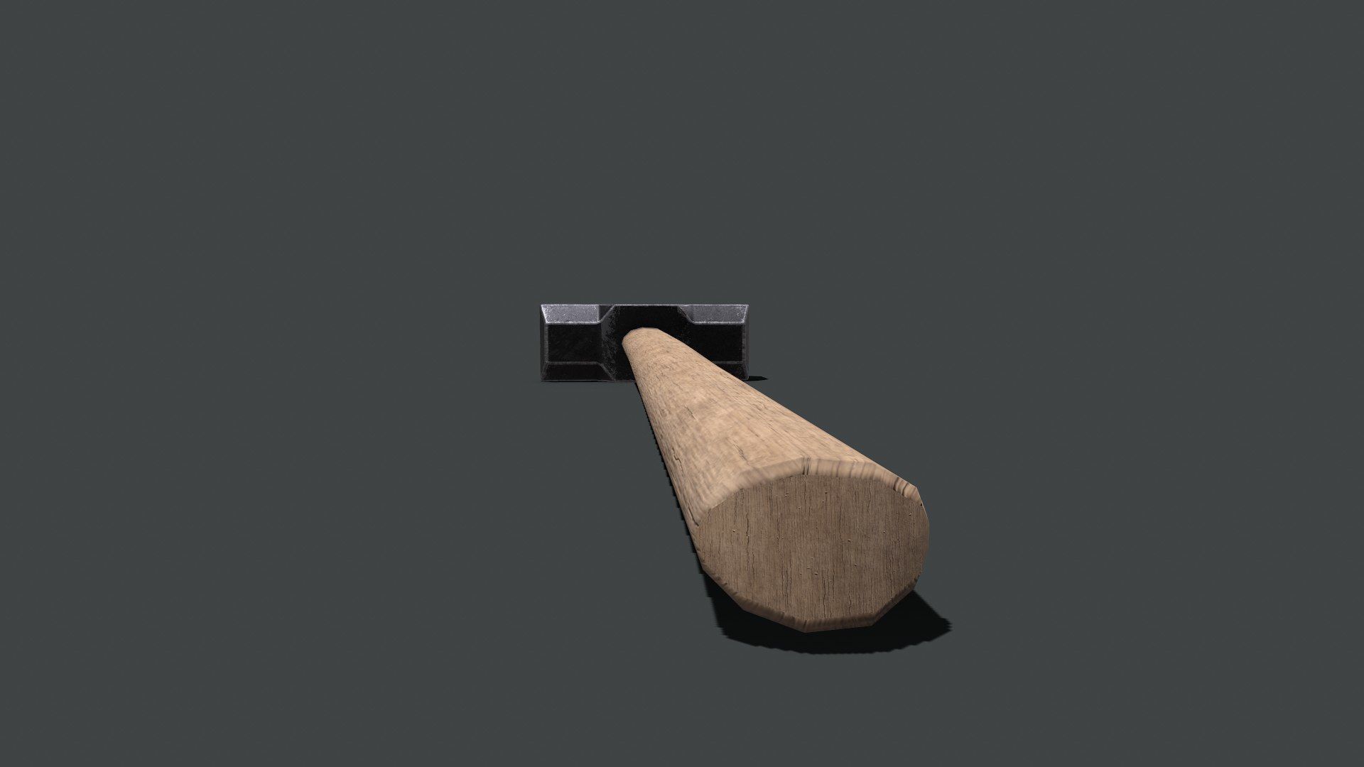 Sledge Hammer Low-poly PBR Free low-poly 3D model_8