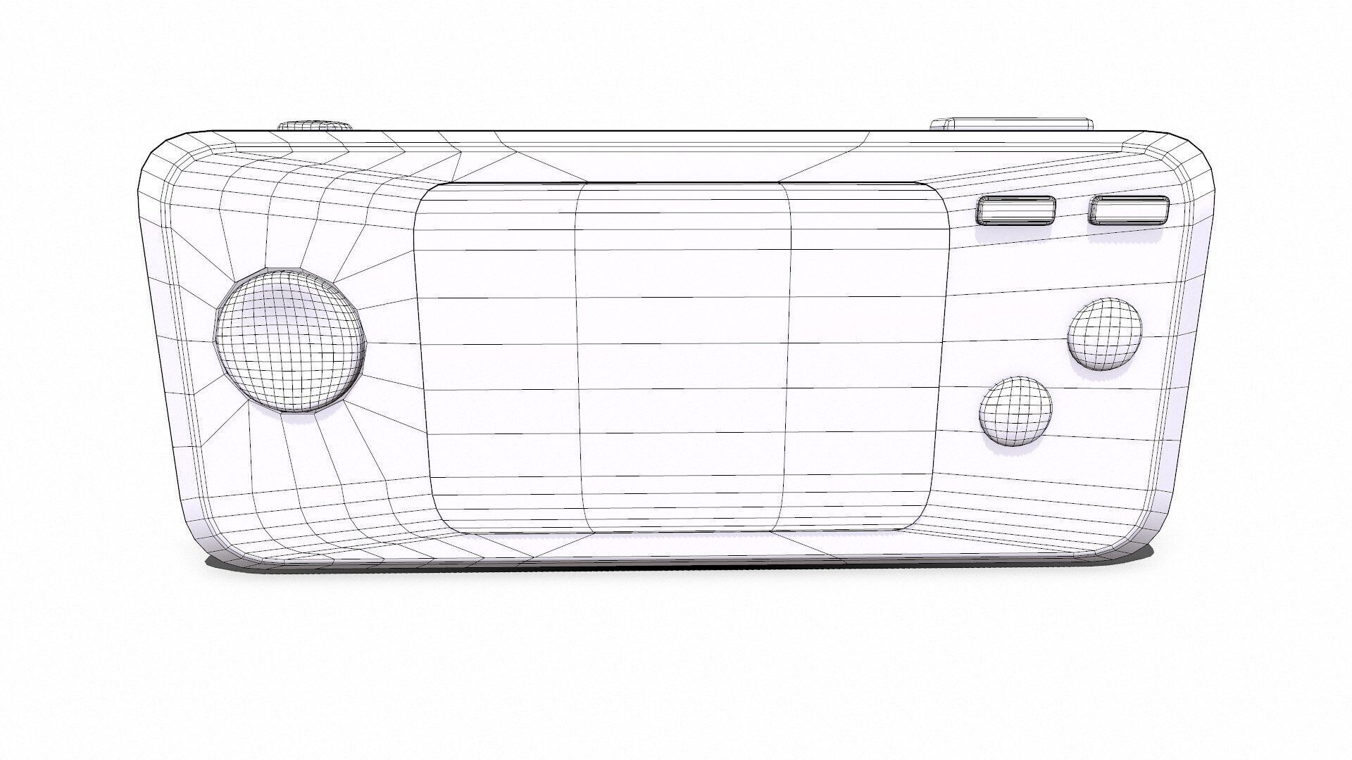 Pacman Arcade Pocket Computer Low-poly PBR Low-poly 3D model_19