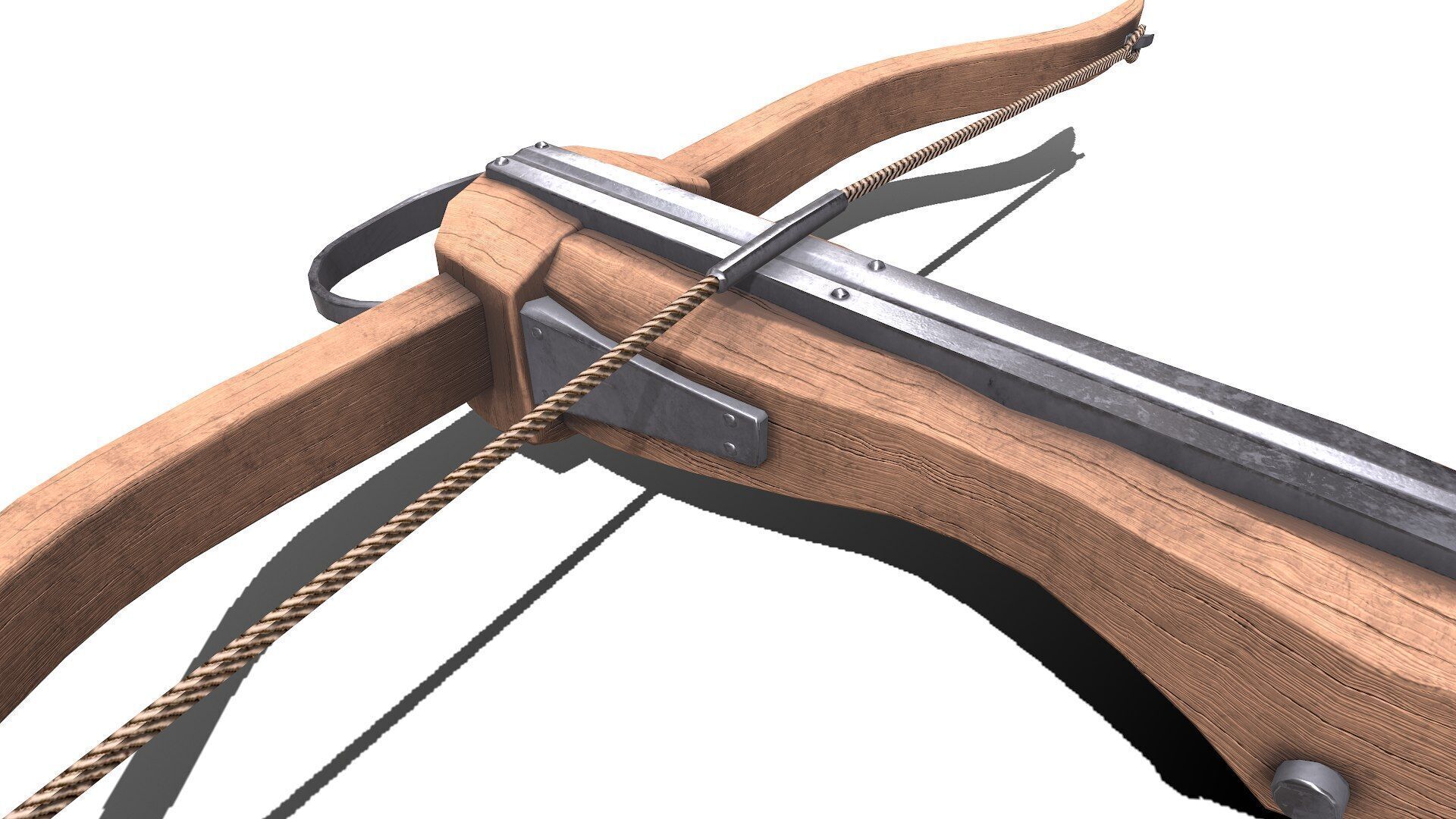 Medieval Crossbow Low-poly PBR Low-poly 3D model_15