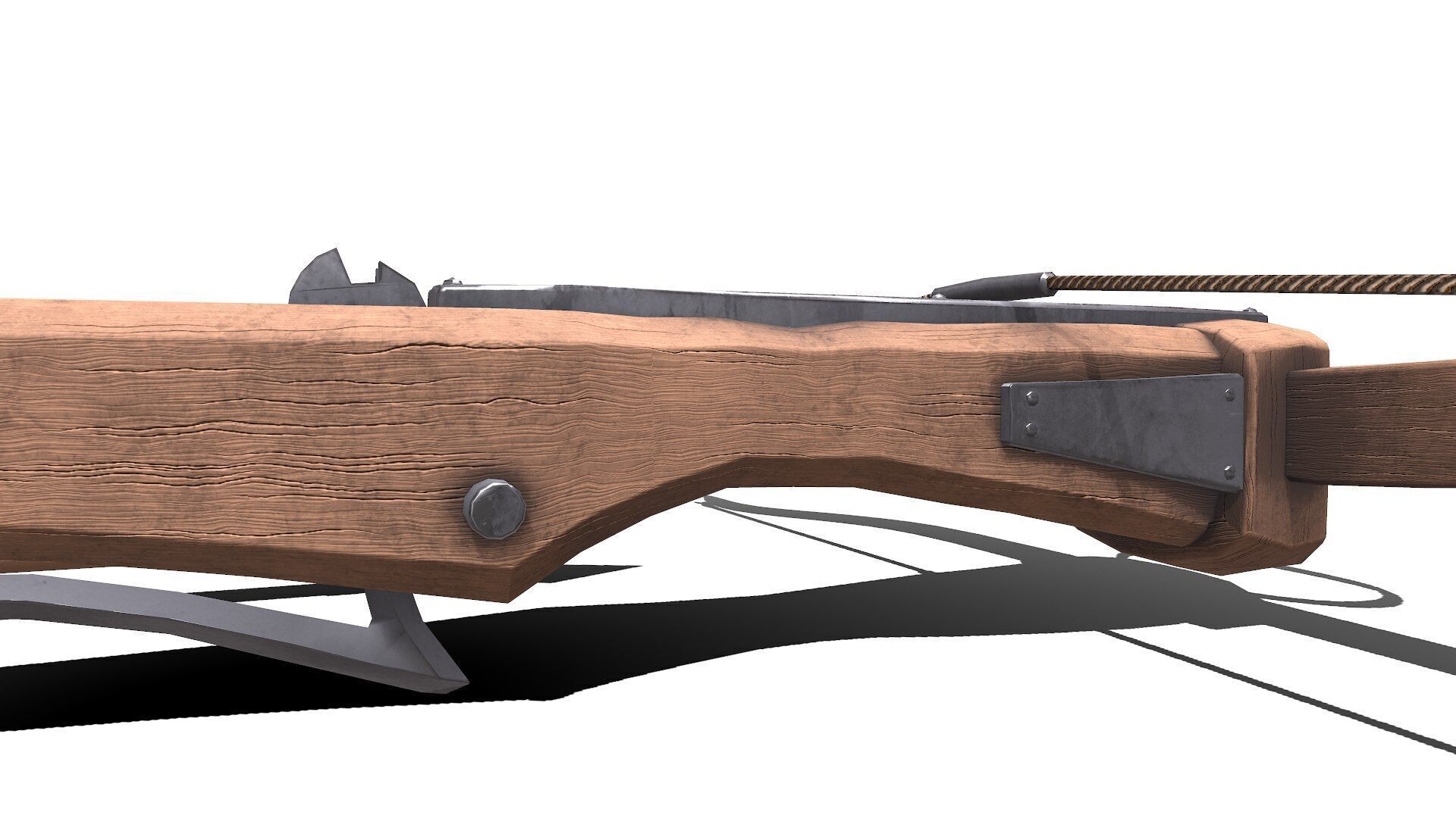 Medieval Crossbow Low-poly PBR Low-poly 3D model_32
