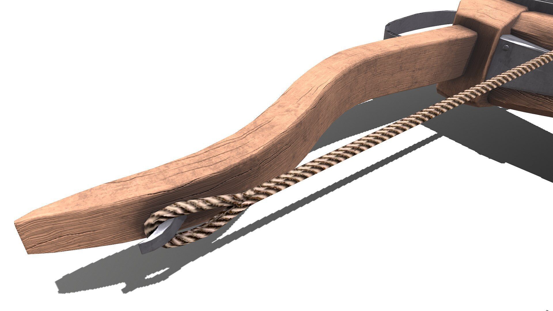Medieval Crossbow Low-poly PBR Low-poly 3D model_17