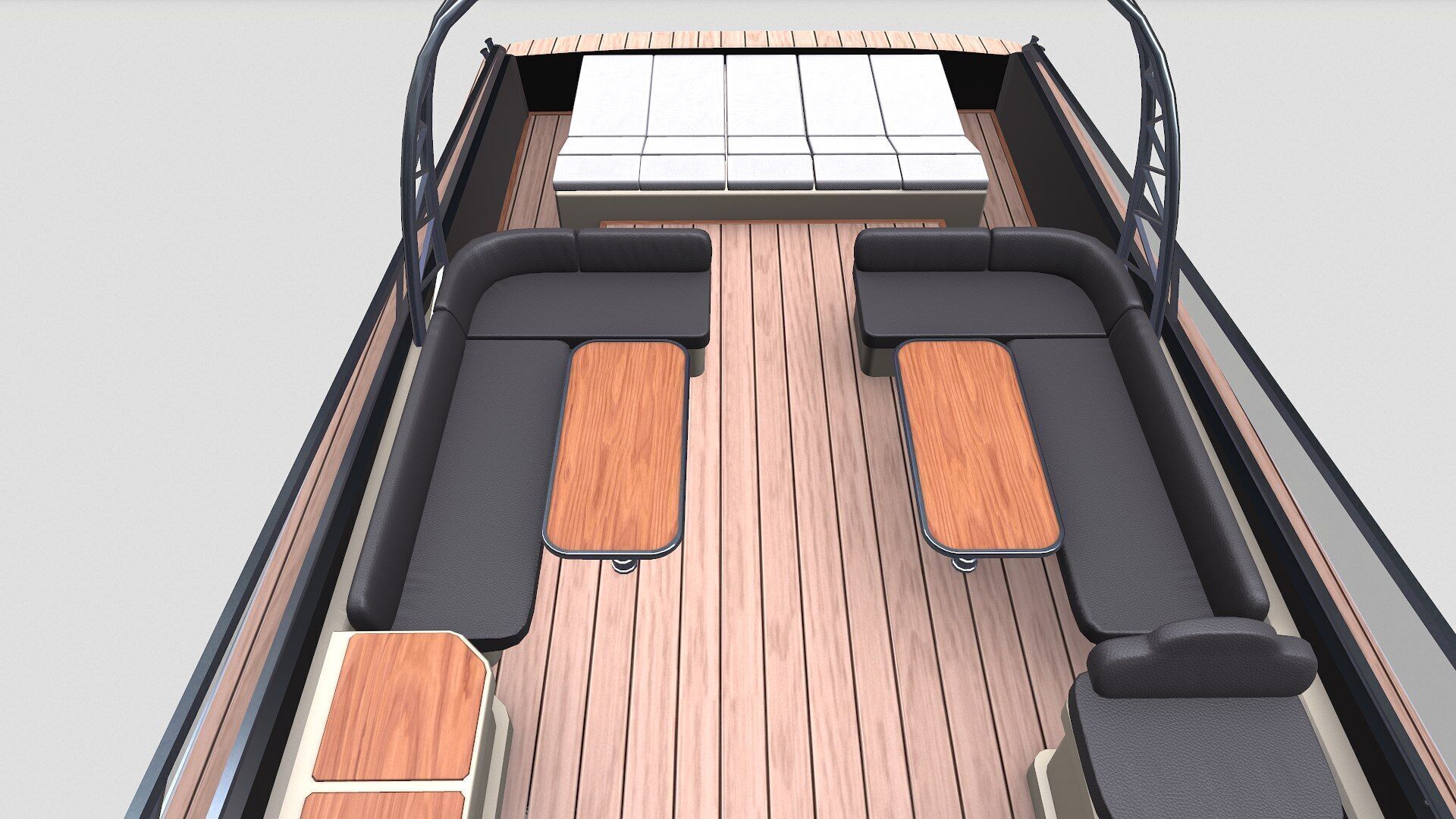 Luxury Boat Low-poly PBR Low-poly 3D model_46