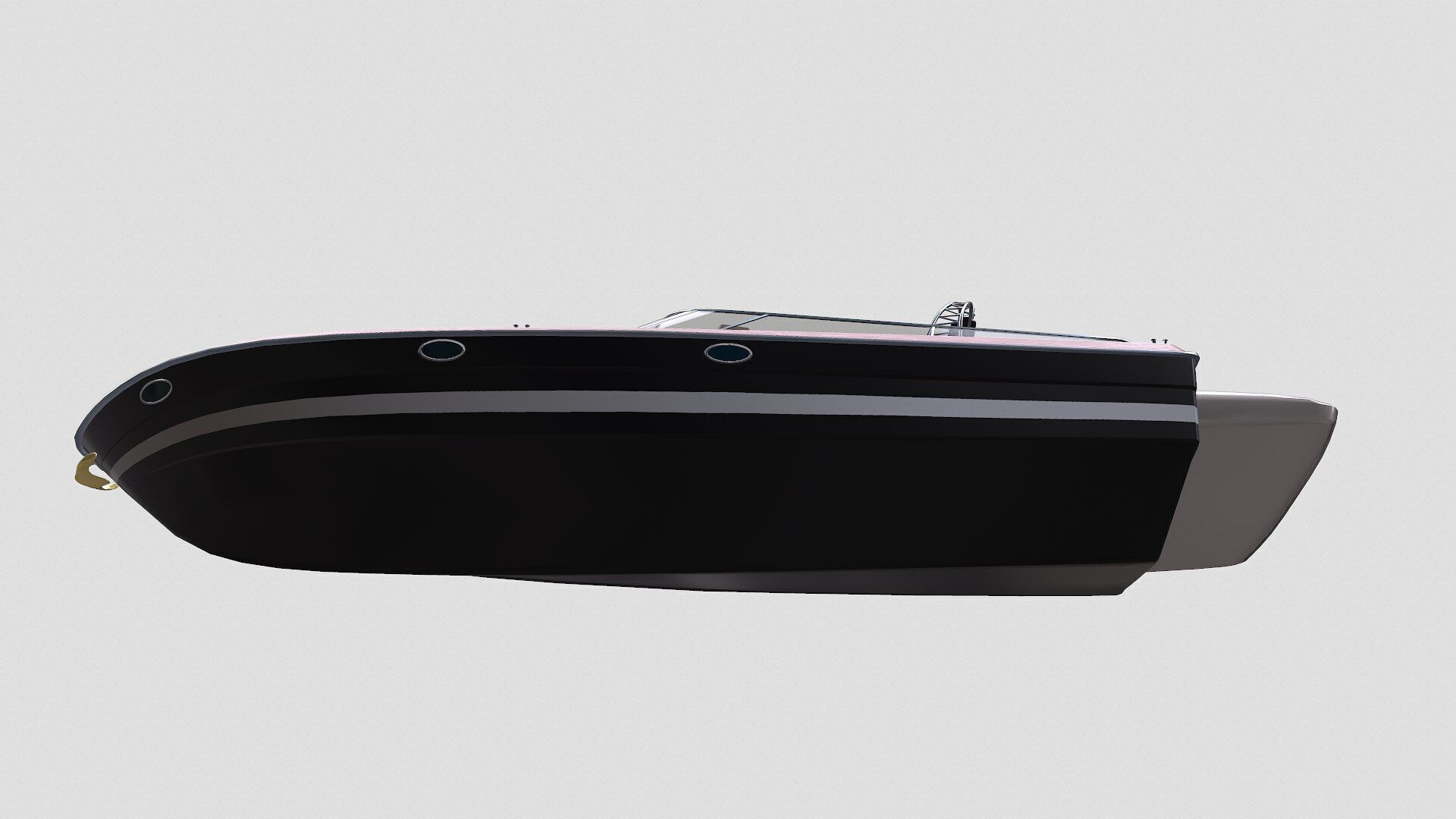 Luxury Boat Low-poly PBR Low-poly 3D model_36