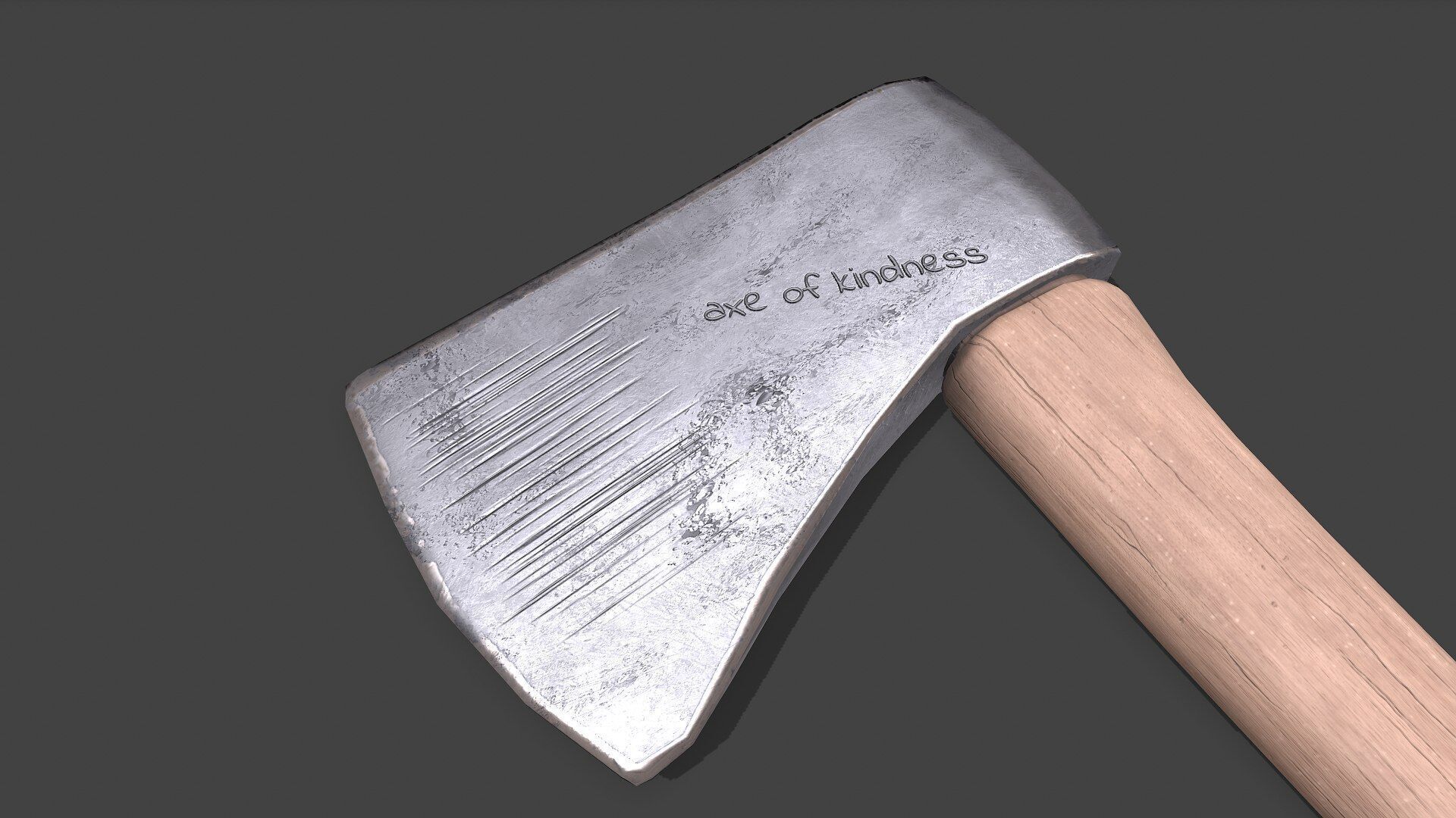 Hatchet Axe Low-poly PBR Free low-poly 3D model_6