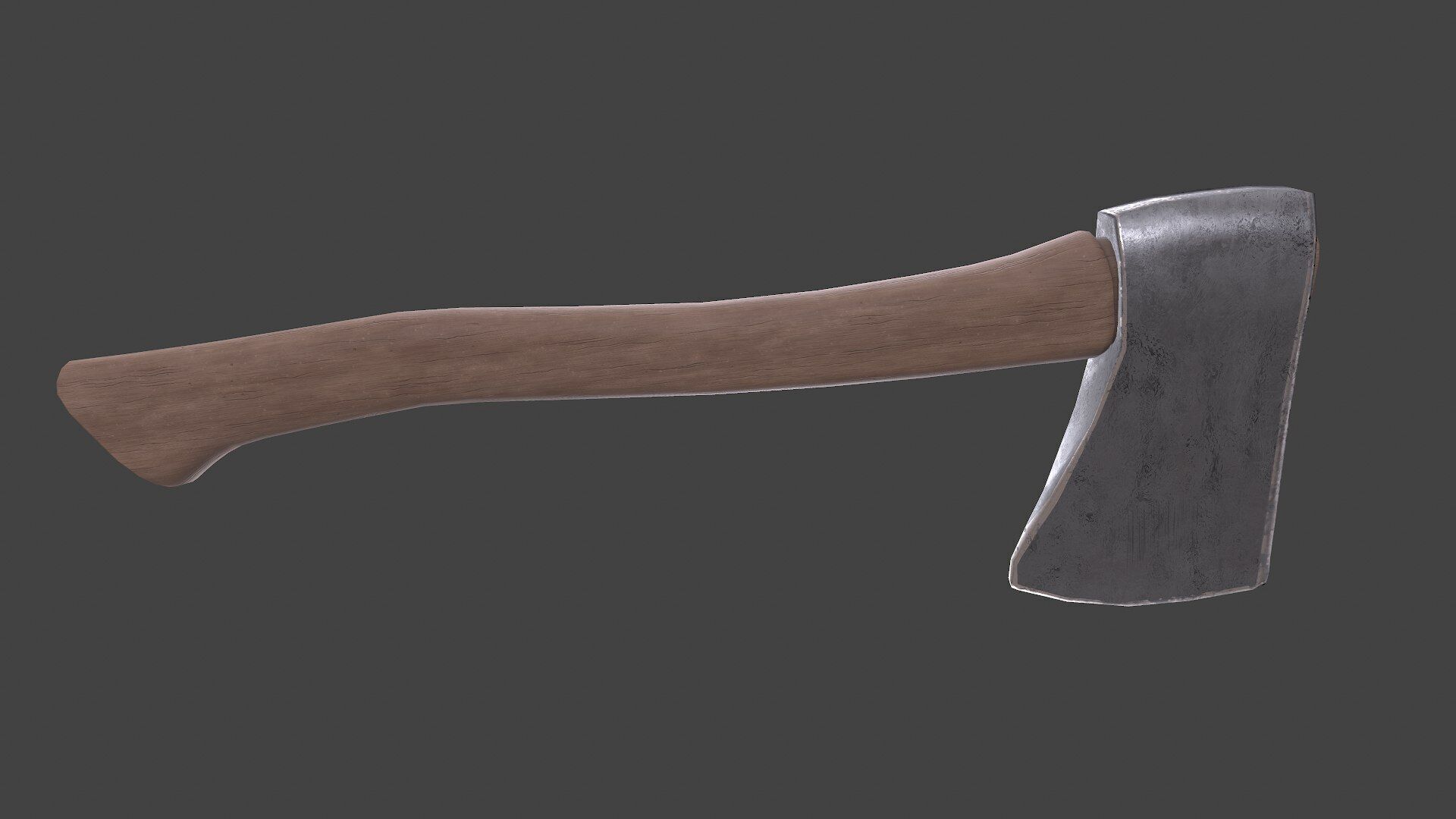 Hatchet Axe Low-poly PBR Free low-poly 3D model_9