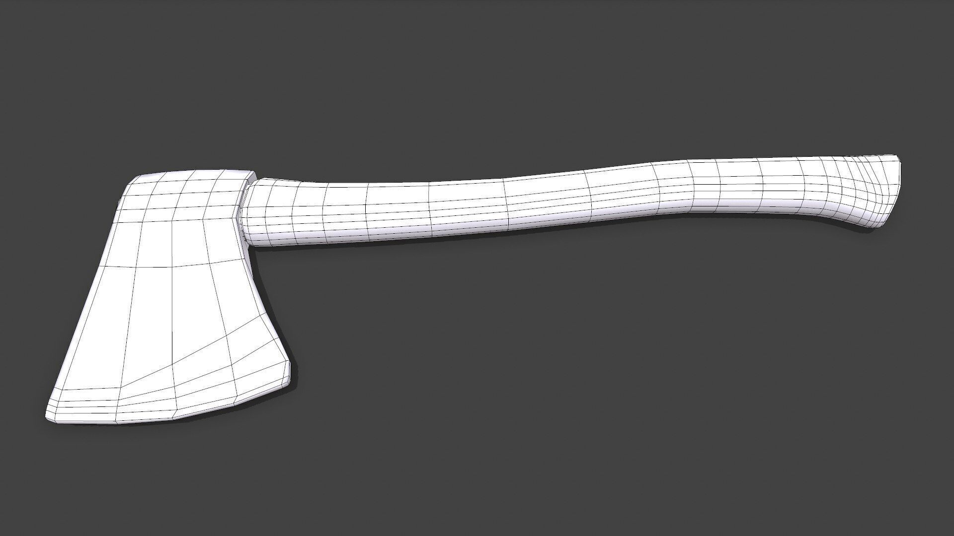 Hatchet Axe Low-poly PBR Free low-poly 3D model_13