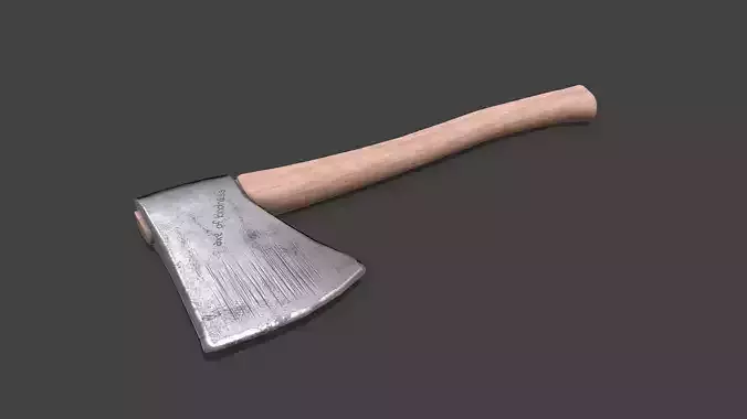 Hatchet Axe Low-poly PBR