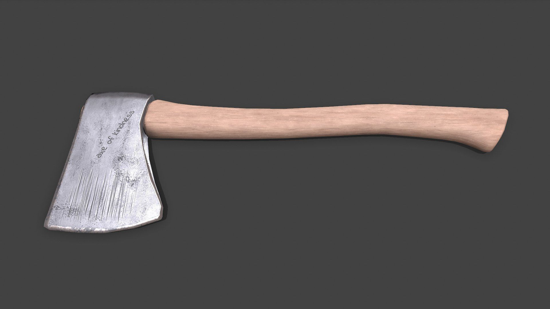Hatchet Axe Low-poly PBR Free low-poly 3D model_4