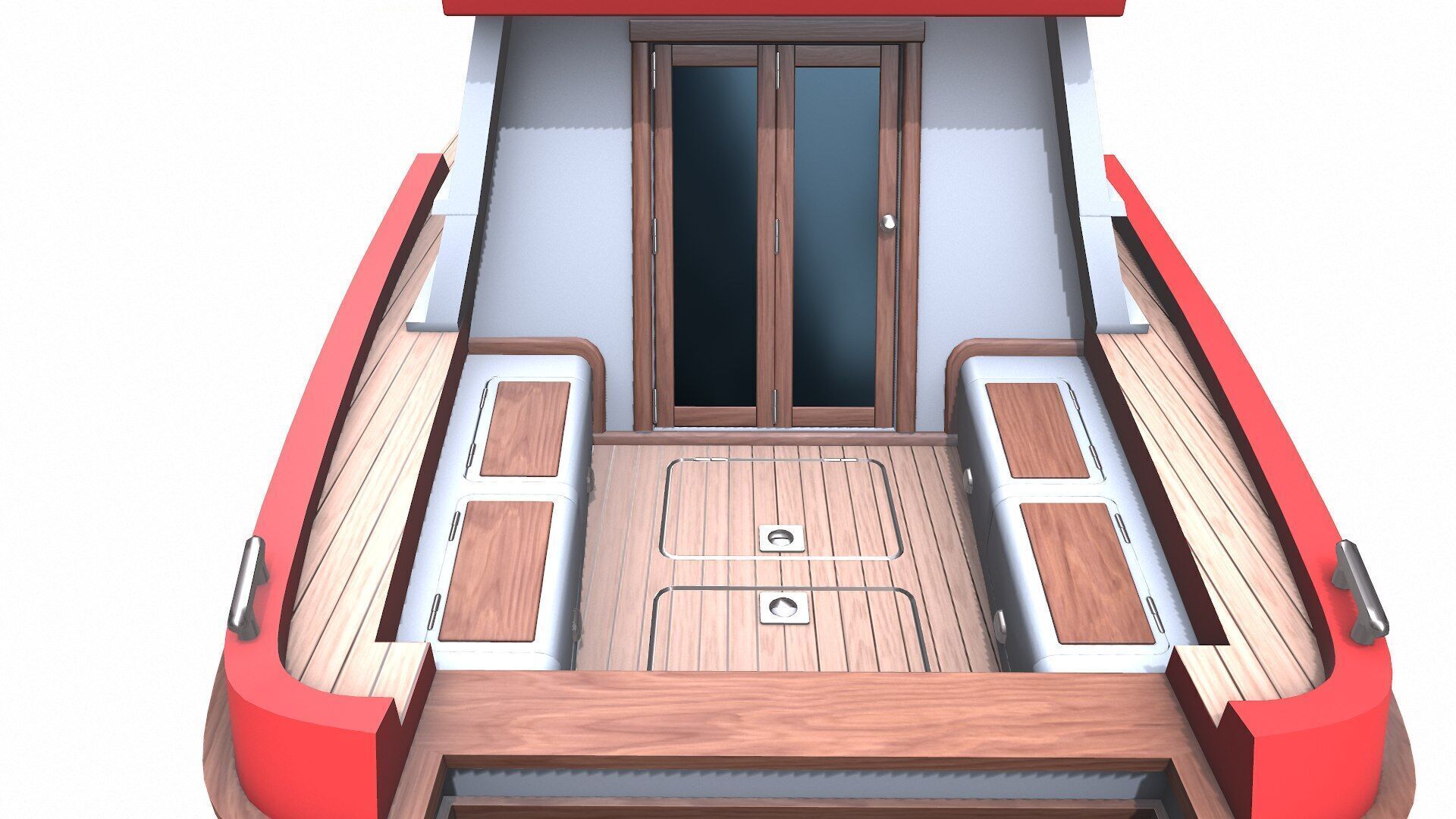 Fishing Boat Low-poly PBR Low-poly 3D model_23