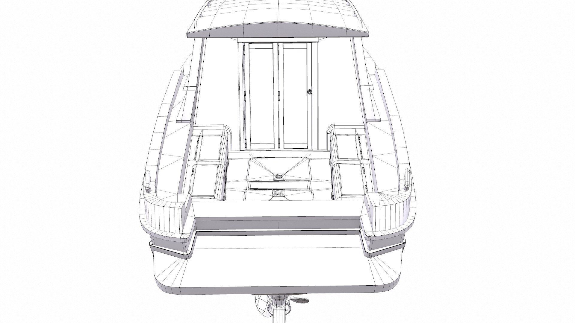 Fishing Boat Low-poly PBR Low-poly 3D model_39