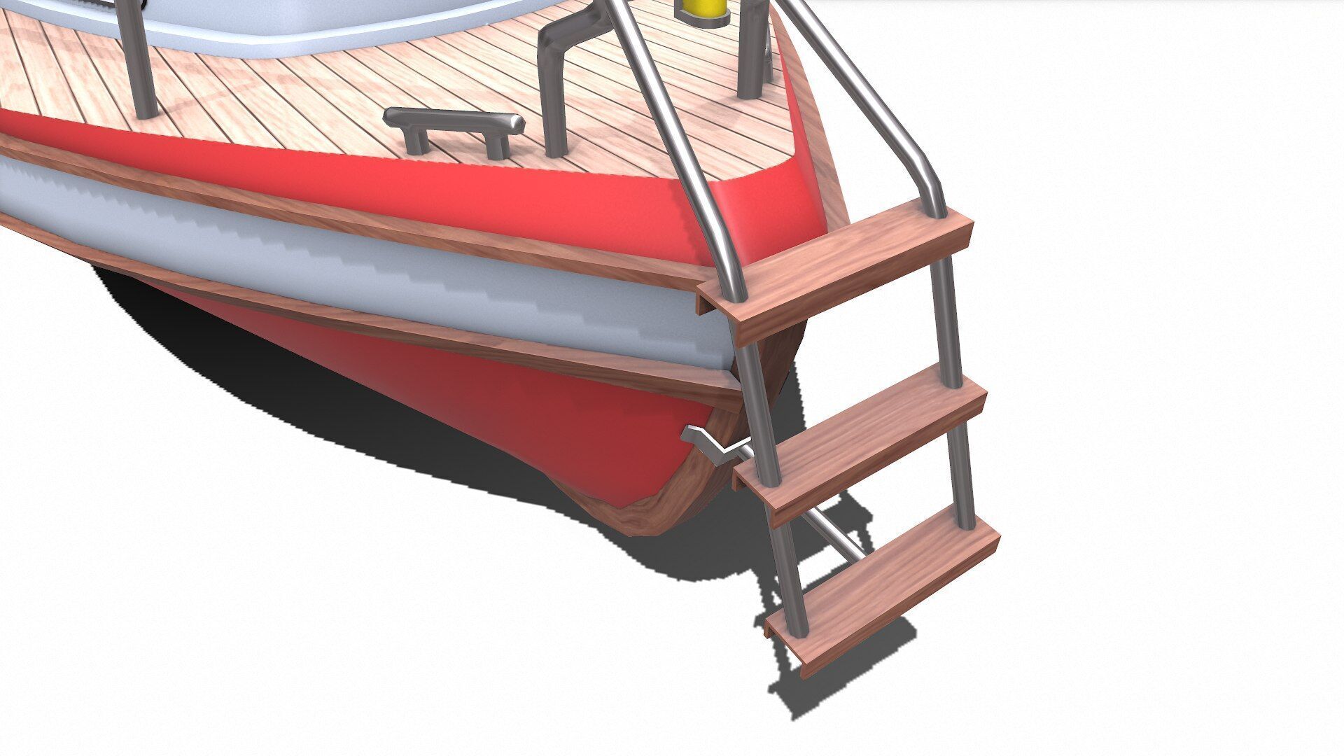 Fishing Boat Low-poly PBR Low-poly 3D model_21
