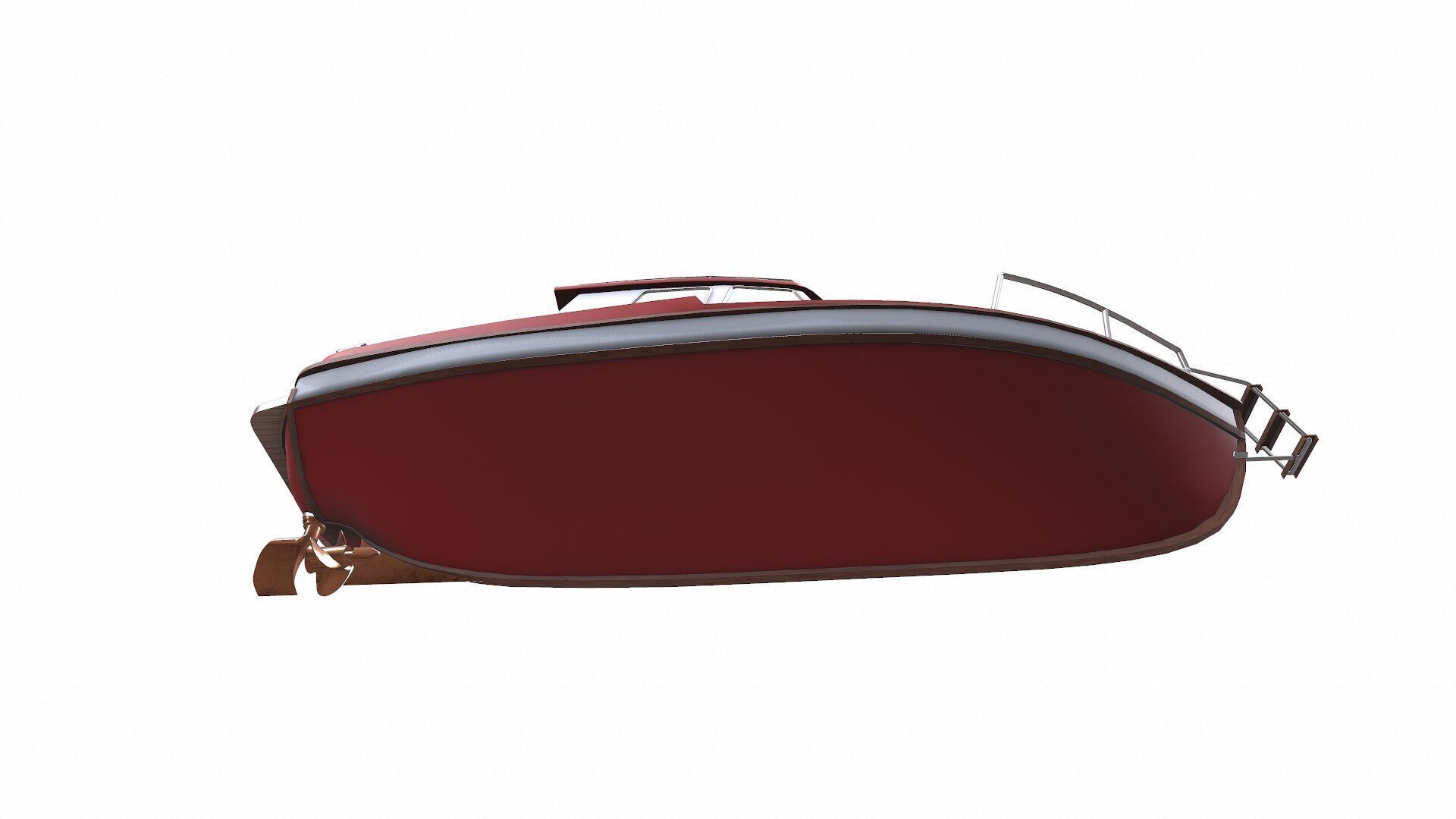 Fishing Boat Low-poly PBR Low-poly 3D model_36