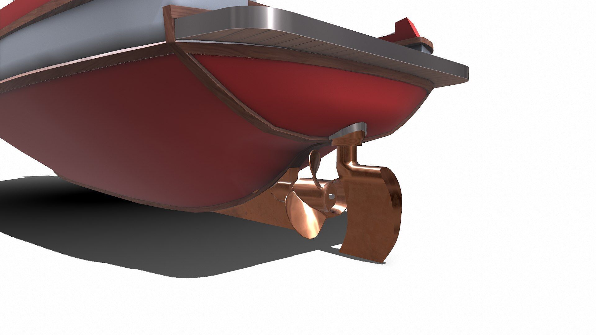 Fishing Boat Low-poly PBR Low-poly 3D model_33