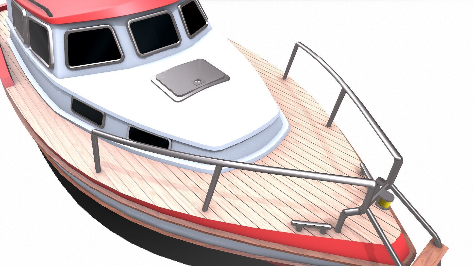 Fishing Boat Low-poly PBR Low-poly 3D model_31