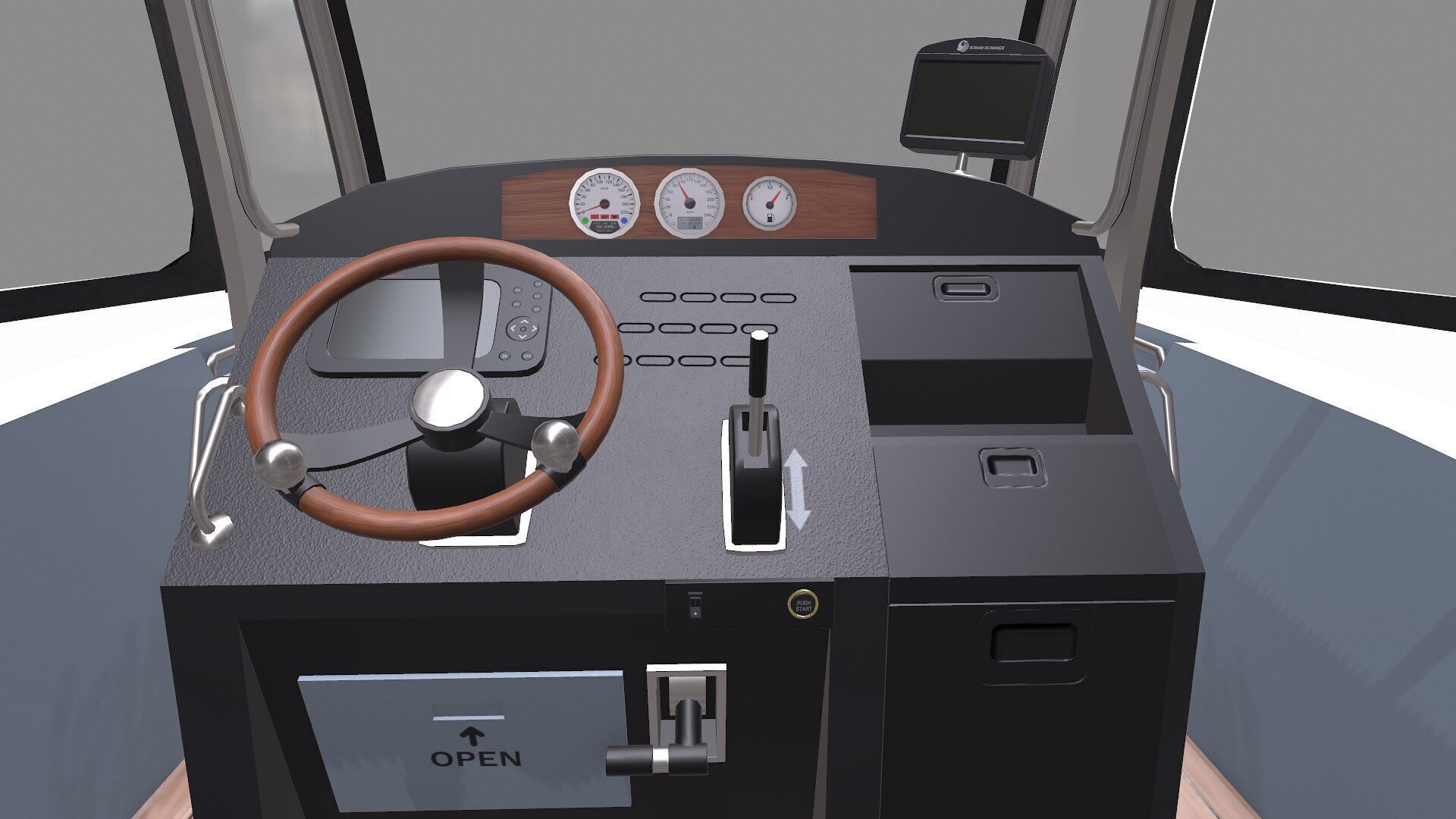 Fishing Boat Low-poly PBR Low-poly 3D model_51