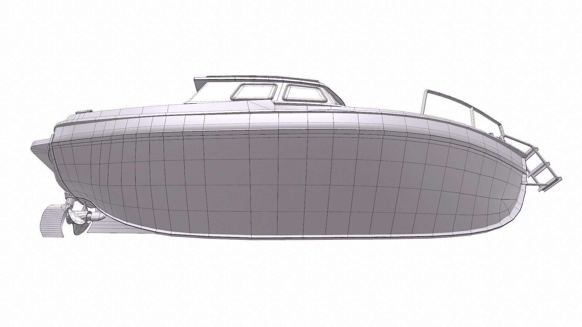 Fishing Boat Low-poly PBR Low-poly 3D model_41