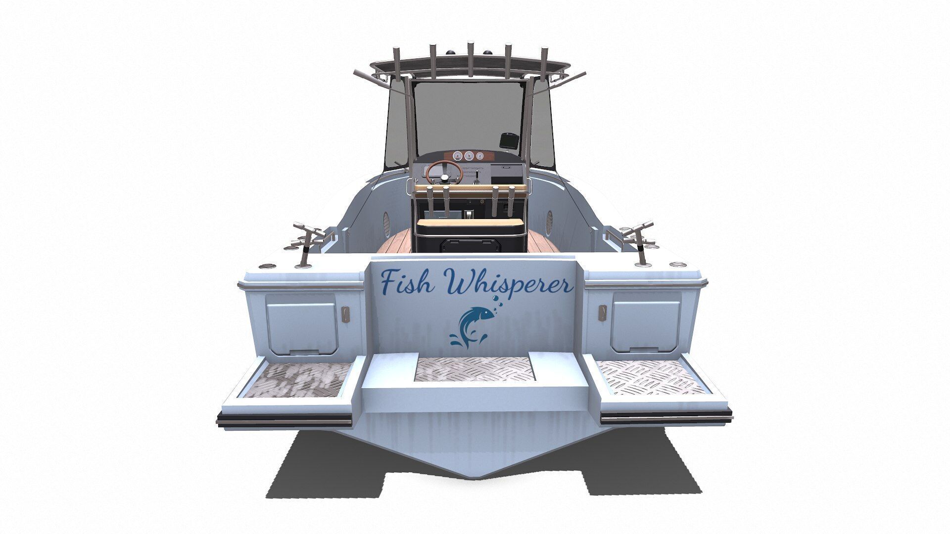 Fishing Boat Low-poly PBR Low-poly 3D model_4