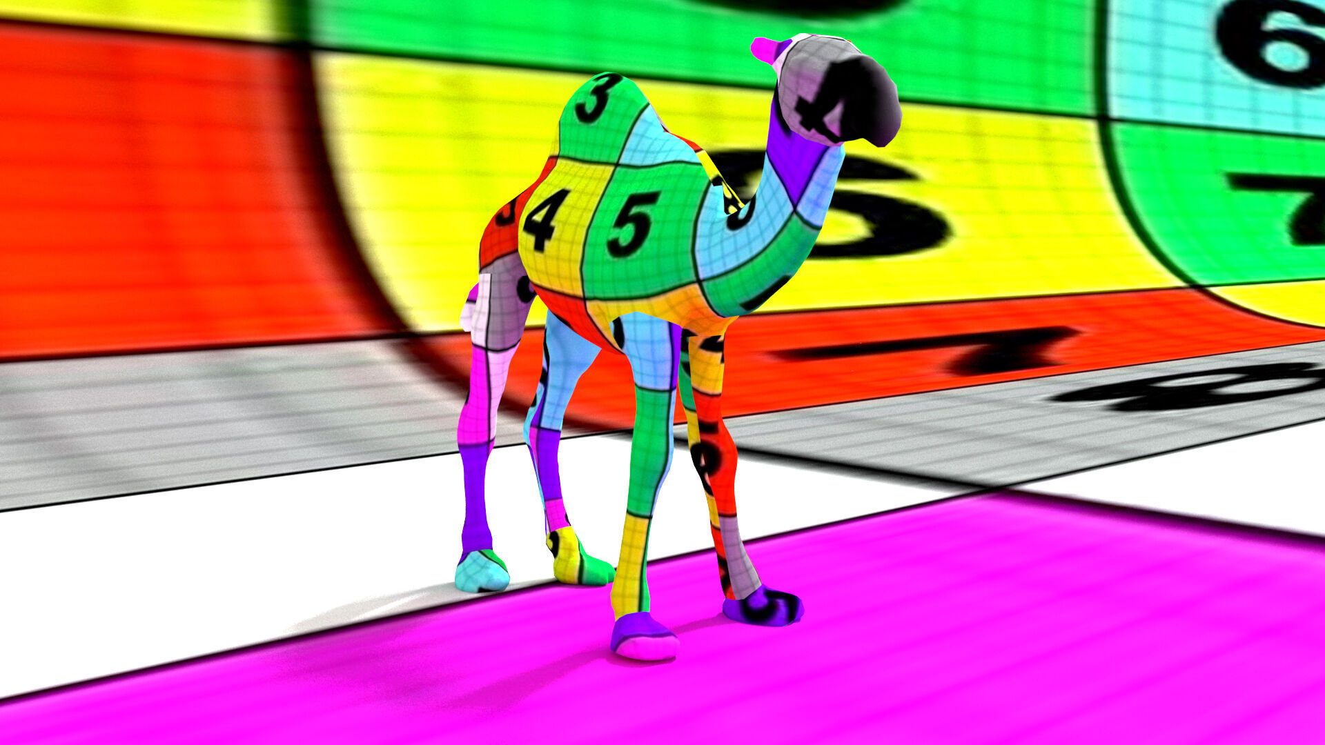 laos Dromedary 3D model_16