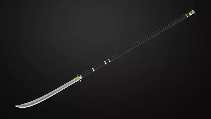 Weapons Encyclopedia 166 Naginata 3D print model