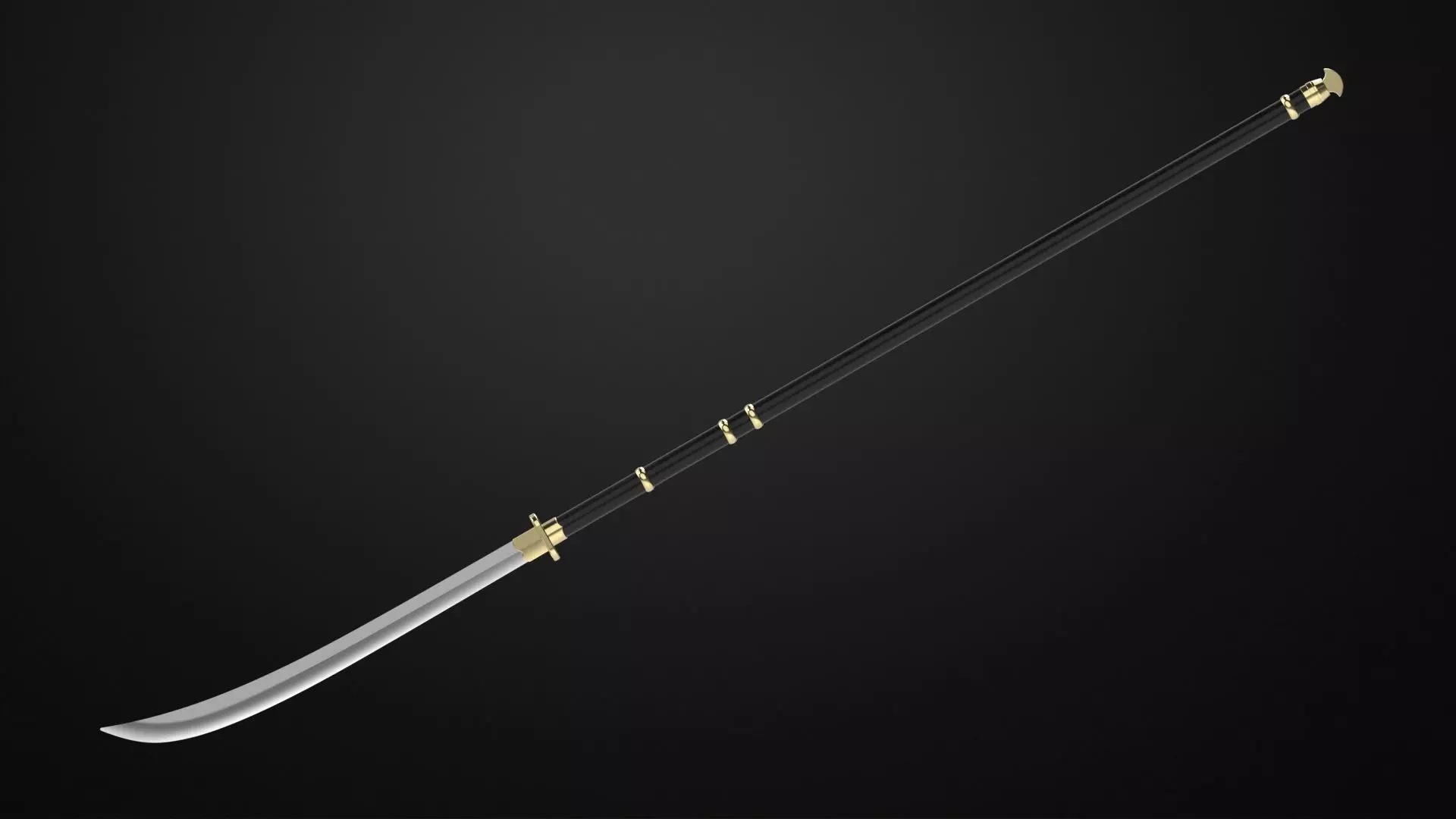 Weapons Encyclopedia 166 Naginata 3D print model_0