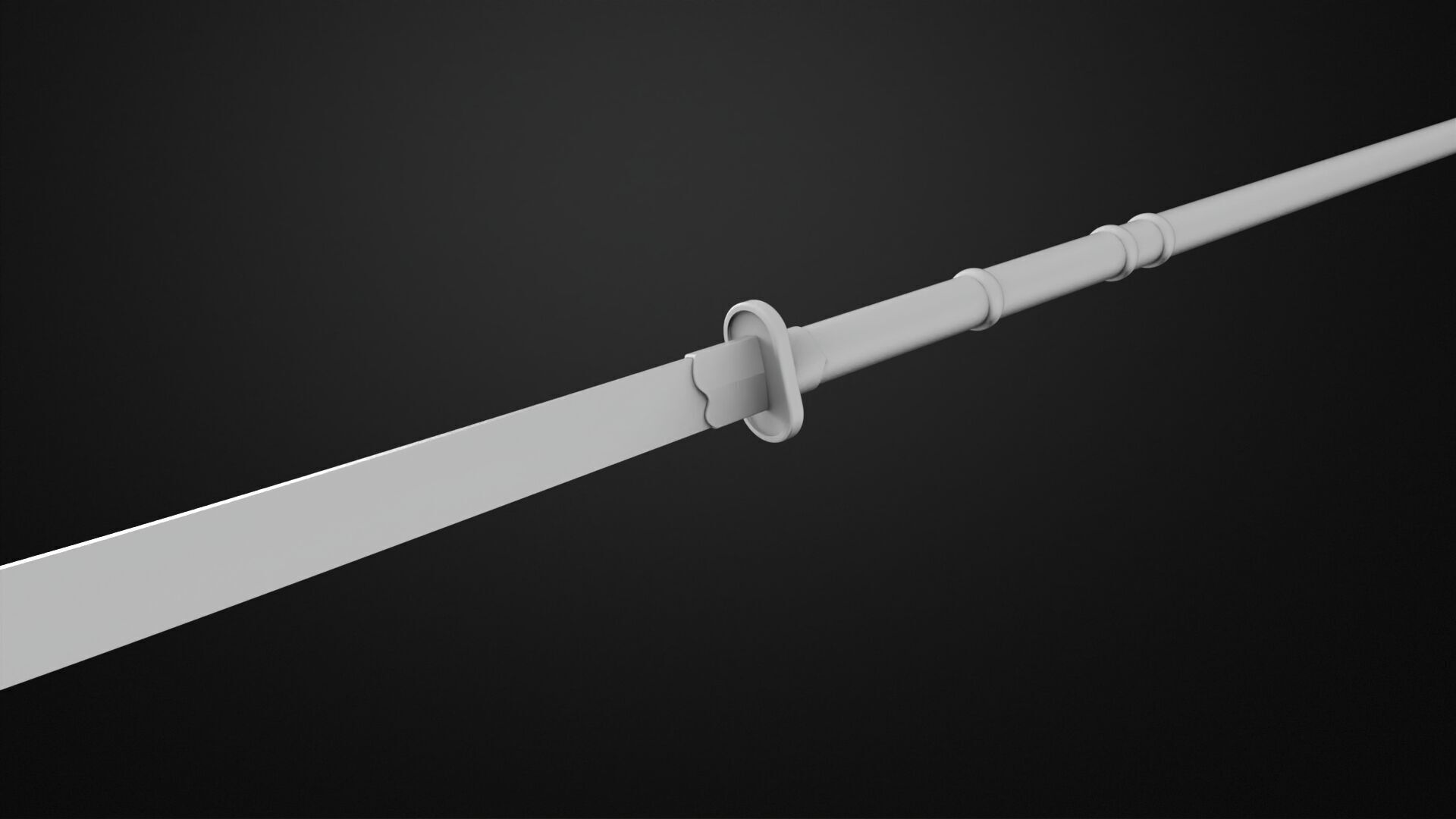 Weapons Encyclopedia 166 Naginata 3D print model_6
